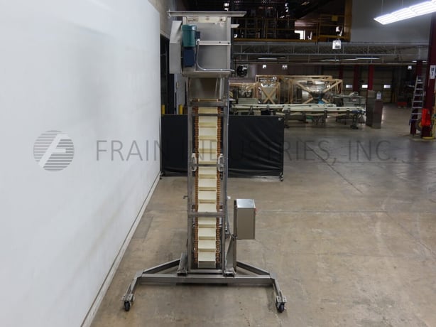 Unitrak #S2-Tip-Trak, Z style bucket elevator, 10-1/2" L x 4-1/2" W x 5" D plastic buckets, 129" discharge - Image 3