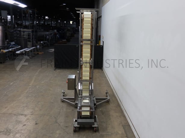Unitrak #S2-Tip-Trak, Z style bucket elevator, 10-1/2" L x 4-1/2" W x 5" D plastic buckets, 129" discharge - Image 4