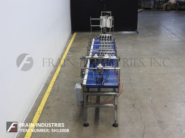23-3/4" W x 94" L Modern, Stainless Steel, 1 to 4 lane, Intralox  style belt, accumlation table - Image 3