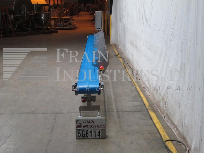 15-3/4" wide x 32.7' long, Grote, Stainless Steel belt conveyor, food grade, LH - Image 4