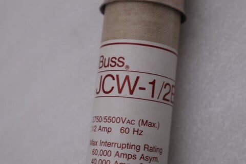 LOT OF 2 - Buss JCW-1/2E High Voltage Fuse 1/2A 2750/5500VAC - STOCK 5833A - Image 3