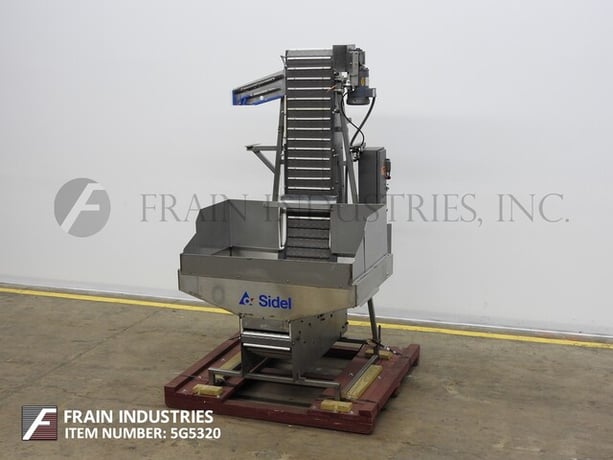 Sidel #80H, automatic Stainless Steel water fall style capacity elevator / feeder and sorter - Image 1