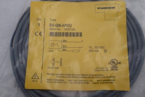 New turck bi3-q06-ap6x2 proximity switch stock g984a - Image 2