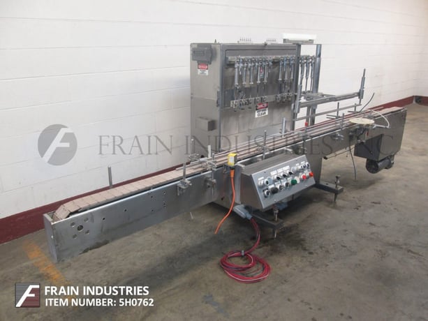 Filamatic #CVK-500, 12 head, high speed inline, automatic piston filler for free flowing, semi viscous and - Image 1