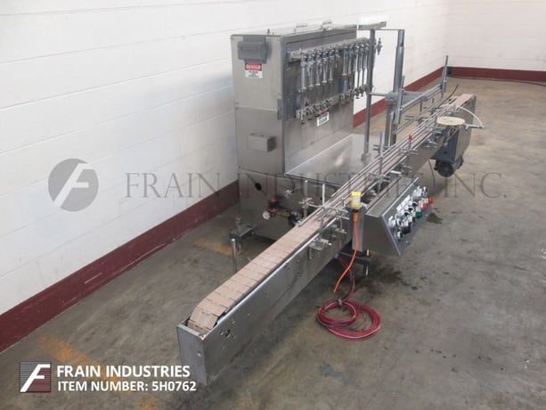 Filamatic #CVK-500, 12 head, high speed inline, automatic piston filler for free flowing, semi viscous and - Image 2