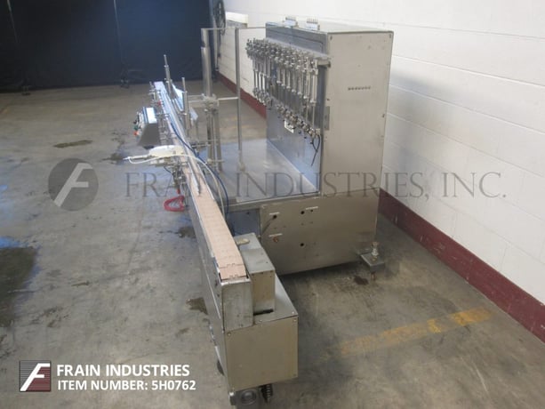 Filamatic #CVK-500, 12 head, high speed inline, automatic piston filler for free flowing, semi viscous and - Image 3