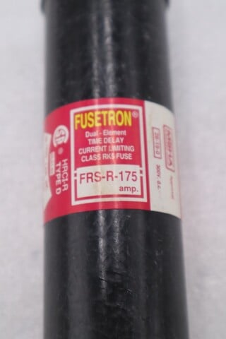 Fusetron frs-r-175 fuse black 12 available (as pictured) new unit stock 4939a - Image 2