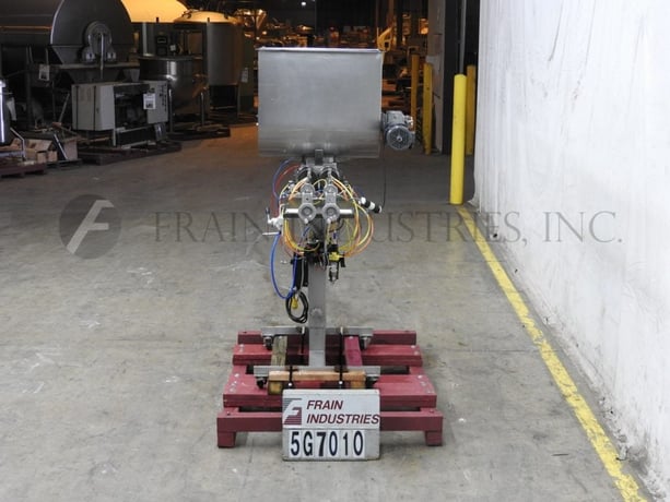 Hinds Bock #2P-64I, Stainless Steel, dual head piston filler / depositor, 16 oz to 64 oz per piston - Image 4