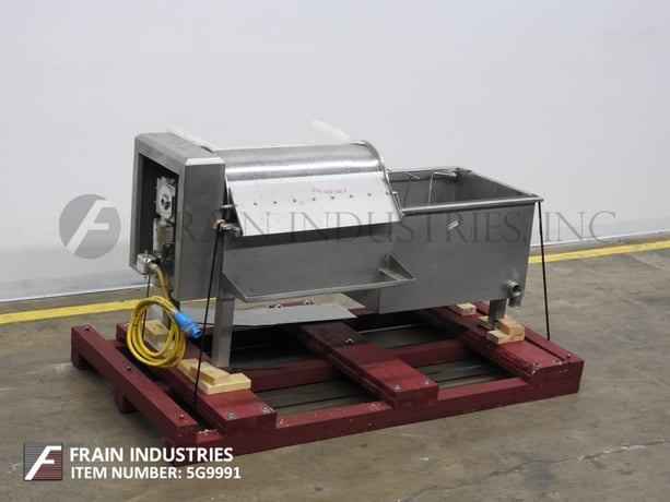 15-1/2" x 31" #Rotostrainer, Stainless Steel, .5mm opening, 2 HP drive - Image 5