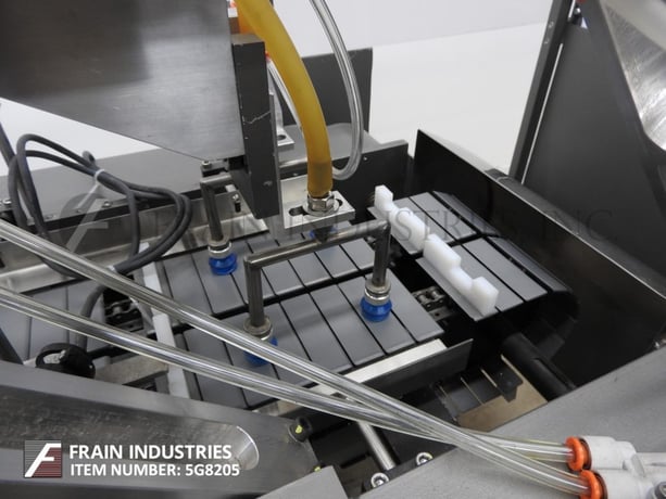 Bartelt #Slitter, 7" w x 58" l chain lugg, fixed pockets on 9" centers, 3-1/2" OD cutting wheel section, (4) - Image 2