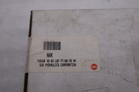 Sundstrand Hydraulics Cartridge Valve Torque 45-50 LBF FT/60-70 NM - STOCK GF317A - Image 1