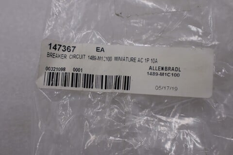 NEW OPEN BOX AB Allen Bradley 1489-M1C100 miniature circuit breaker STK H1095A - Image 4