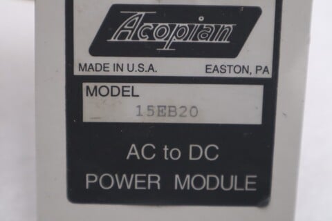 Pn# 15eb20 - acopian - power supply module (ac to dc) - stock gf1335 - Image 2