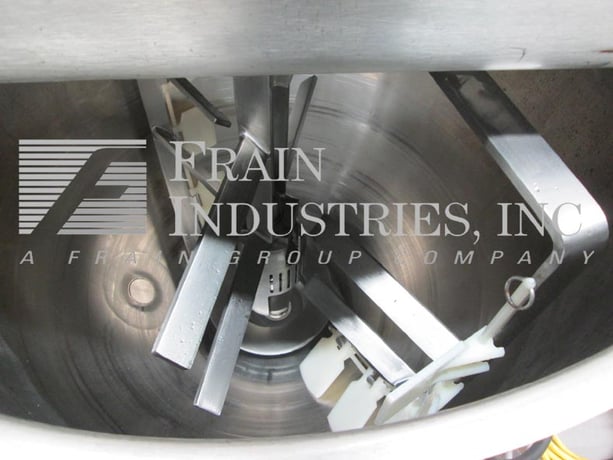 60 gallon Lee #60D12T, portable 316 Stainless Steel Tri-mix kettle, 90 psi, jacketed, 32" diameter x 30" deep - Image 2
