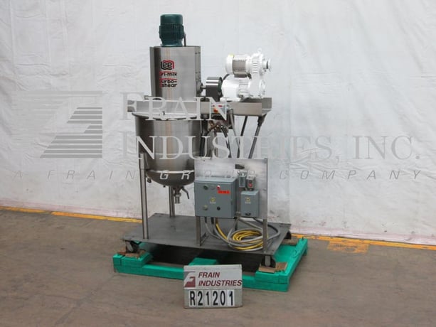 60 gallon Lee #60D12T, portable 316 Stainless Steel Tri-mix kettle, 90 psi, jacketed, 32" diameter x 30" deep - Image 5