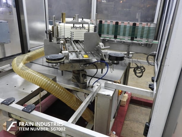 P E USA #Splendid-L7A, automatic inline Stainless Steel cold glue, partial or full wrap around labeler - Image 2