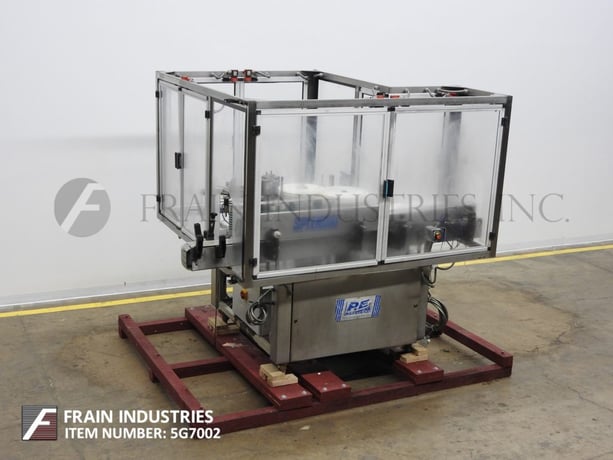 P E USA #Splendid-L7A, automatic inline Stainless Steel cold glue, partial or full wrap around labeler - Image 5