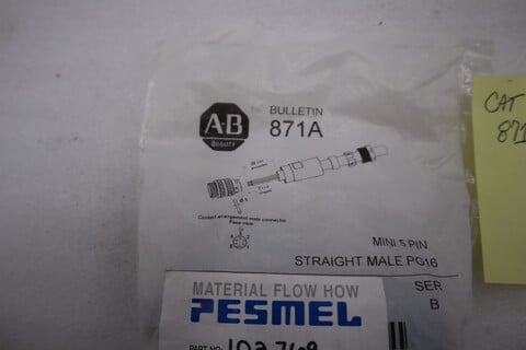 Allen-Bradley Bradley 871A-TS5-N3 TERMINAL CHAMBER MINI STRAIGHT FEMALE STOCK H1592A - Image 2