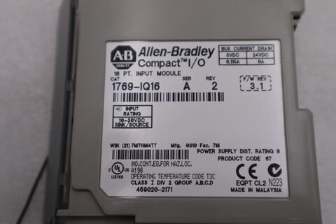 Allen-bradley 1769-iq16 series a input module stock #l-701c - Image 2