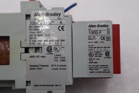Allen-Bradley bradley 700s-cf440djc safety control relay 8 pole 24vdc stock 5089 - Image 1