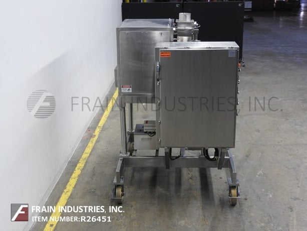 Fitzpatrick #2Lx8D, chilsonator roller compactor mill, 45-181 KG per hour, 316SS contact parts, 1.5 HP - Image 4