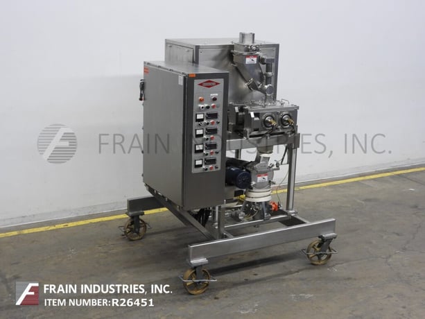 Fitzpatrick #2Lx8D, chilsonator roller compactor mill, 45-181 KG per hour, 316SS contact parts, 1.5 HP - Image 5