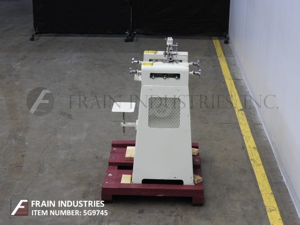 4" x 8" Ross #TRM, 3-roll mill w/volumes of product per hour, mounted on heavy duty base frame - Image 4