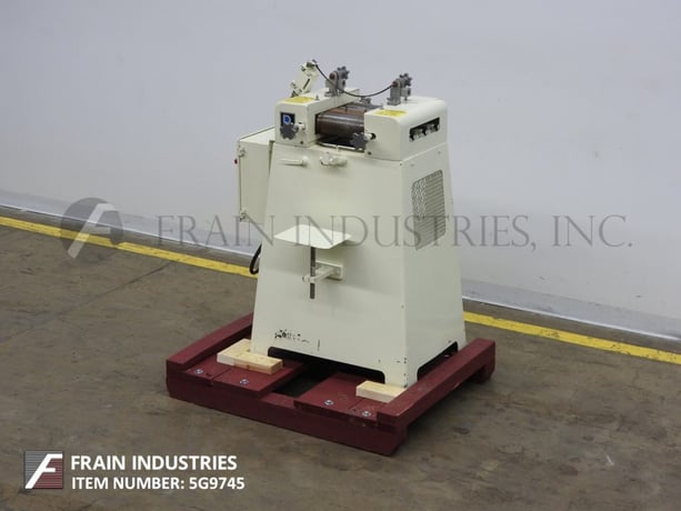 4" x 8" Ross #TRM, 3-roll mill w/volumes of product per hour, mounted on heavy duty base frame - Image 5