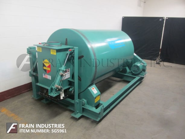 25 cu.ft. Scott #RD25, rotary drum batch mixer, 5 HP, forward/reverse, pneumatic clamp down swing open access - Image 1