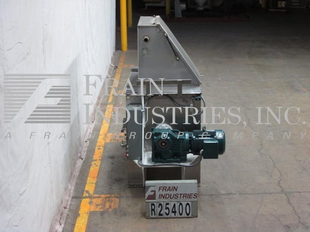 25 cu.ft. Ross #42N-25, 304 Stainless Steel, double ribbon blender w/bag break station with lid, 4" bottom - Image 3