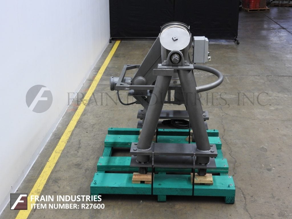 1 cu.ft. Patterson, 316 Stainless Steel, twin shell mixer, .75 HP, bolt down covers, 5-3/4" ID butterfly - Image 4