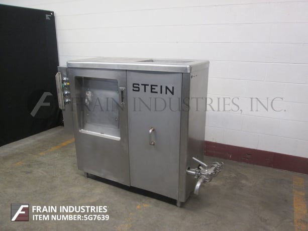 Stein Process System #V-PD, Stainless Steel auger and pump feed system with hopper & safety grid & side - Image 1