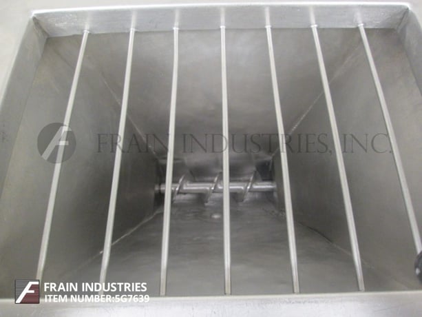 Stein Process System #V-PD, Stainless Steel auger and pump feed system with hopper & safety grid & side - Image 2