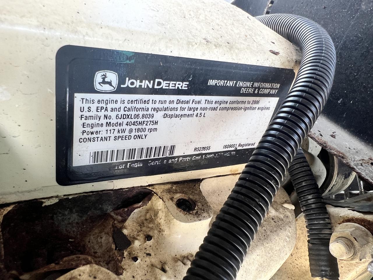 100 KW Kohler #100REOZJC, diesel generator set, 120/240 Volts, 1 phase, 4.5L John Deere engine, sound - Image 10