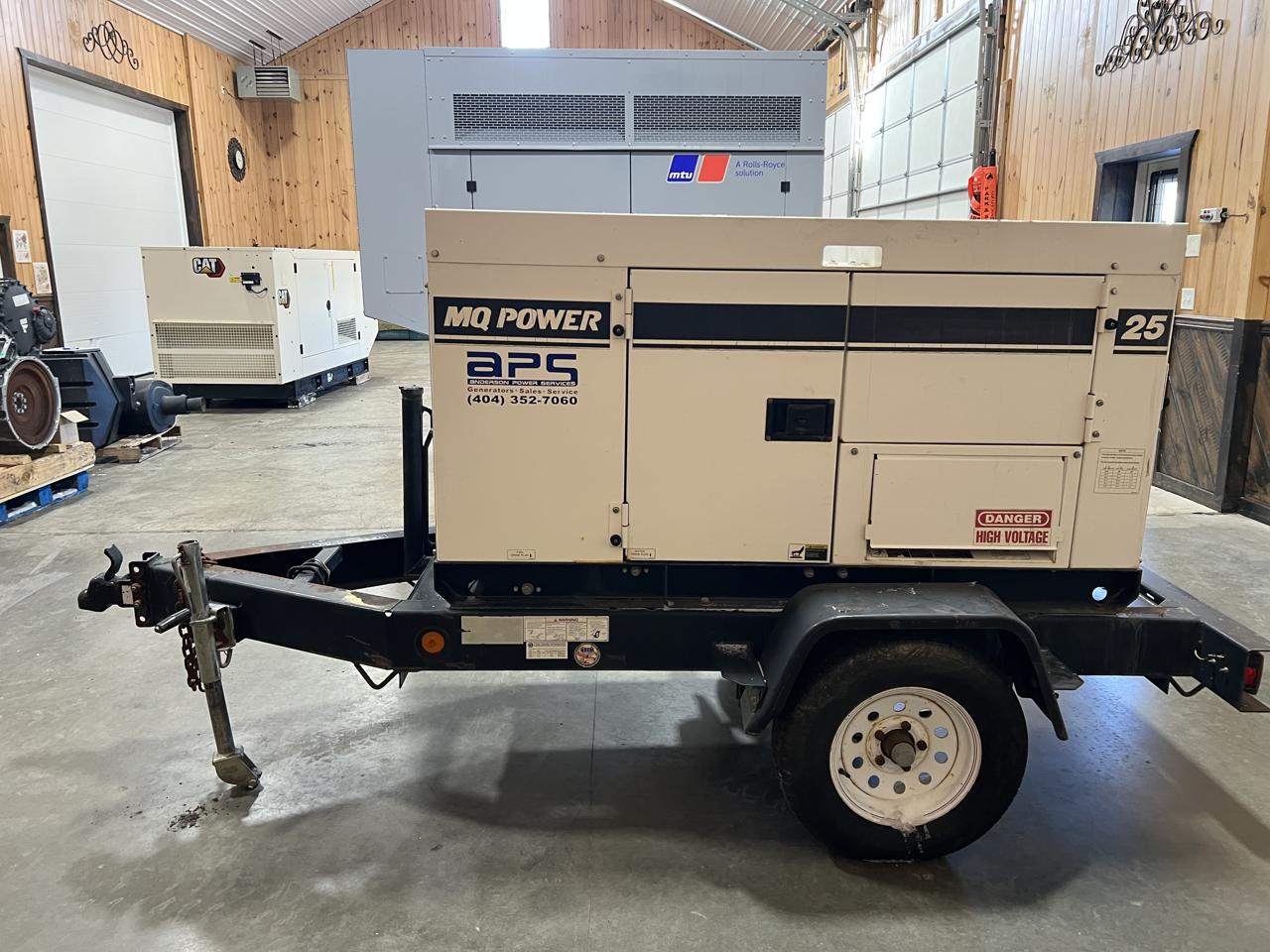 26 KW Multiquip Power #DCA-25SSIU2, diesel generator set, 1/3 phase, Isuzu engine, trailer mounted, voltage - Image 3