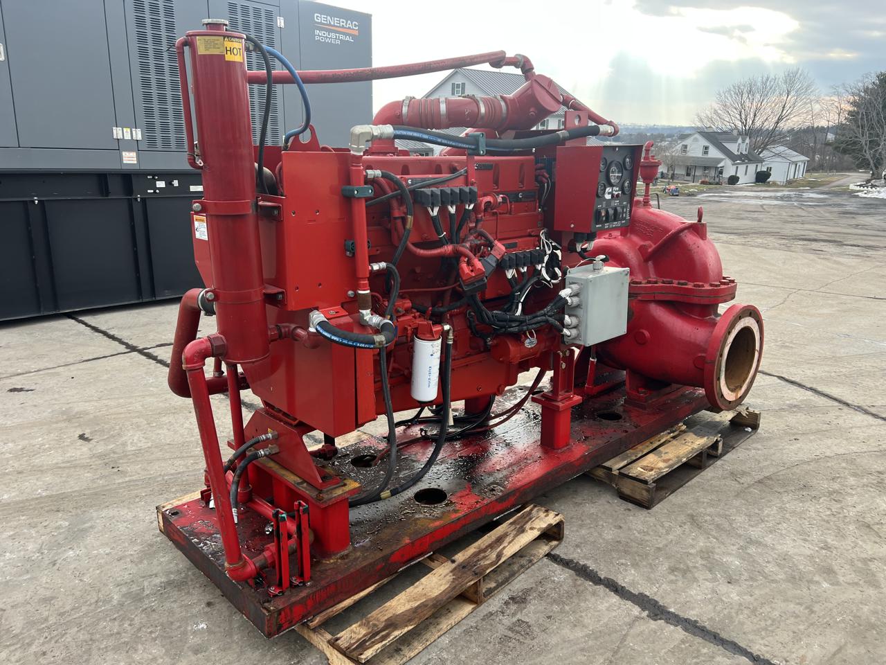400 HP @ 2100 RPM Cummins #QSM11, fire pump system w/ heat exchanger cooling system, 14" flywheel, 2006 - Image 2