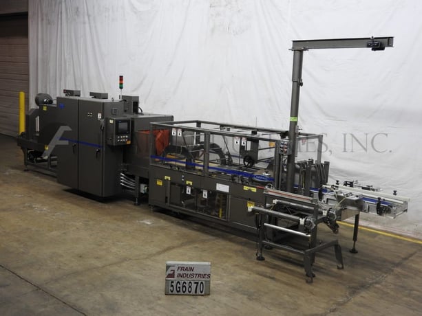 Arpac #BPMP5341, automatic, continuous motion, servo controlled, bottom overlap multipack, shrink wrapper & - Image 1
