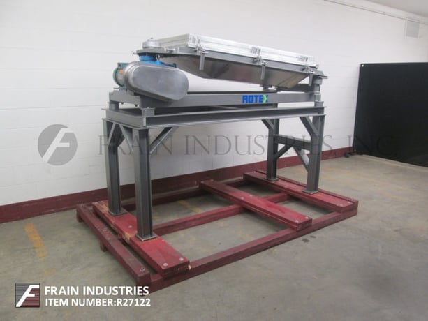 27" x 65" Rotex #201AALSS, Stainless Steel, single deck vibratory sifter, sanitary sifting chamber, 2 HP - Image 5