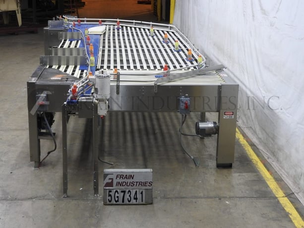 88-1/2" W x 257" L Automated Production Systems, 12-belt multi-directional accumulation table, adjustable - Image 4