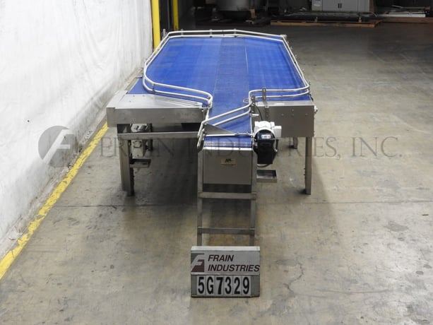 75" W x 250" L Automated Production Systems, Stainless Steel frame, 5-belt accumulation table, adjustable - Image 3