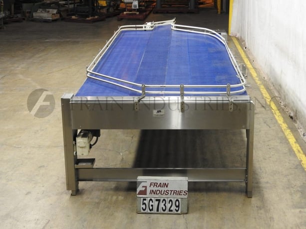 75" W x 250" L Automated Production Systems, Stainless Steel frame, 5-belt accumulation table, adjustable - Image 4