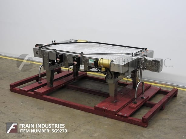 6" W x 130" L Garvey #9700, Stainless Steel, table top belt accumulation conveyor, bi-directional - Image 5