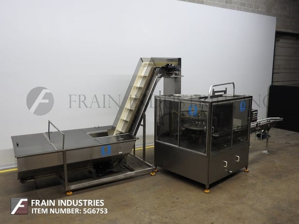 Omega Design #6D-RVP-11, automatic, floor level, rotary, vacuum pocket, bulk bottle unscrambler & orientator - Image 5