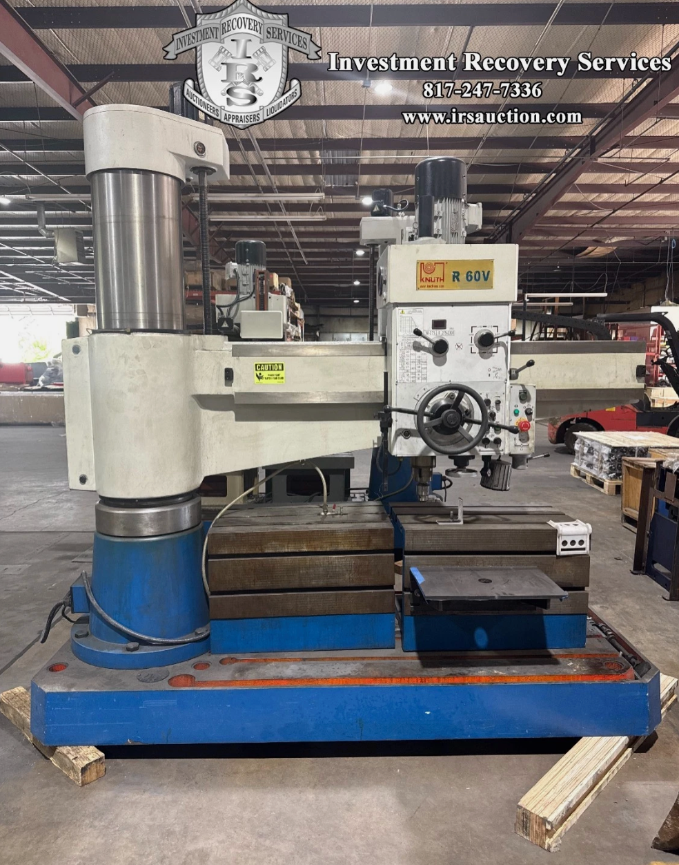 2' -14" Knuth #R-60V, radial arm drill - Image 1