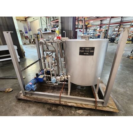 Bran & Luebbe #VE-PE-31, additive injection system, (2) metering pumps, 150 gallon 316 Stainless Steel tank - Image 4