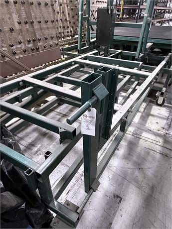 Hilditch Enterprises, adjustable free fall glass handling structure, fabricated steel frame, adjustable - Image 1
