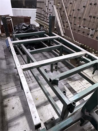Hilditch Enterprises, adjustable free fall glass handling structure, fabricated steel frame, adjustable - Image 3