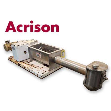 5" Acrison #140-0-P, volumetric screw feeder, 304 Stainless Steel, 2 cu.ft. hopper, 120 RPM, 2 HP, 230/460 - Image 1
