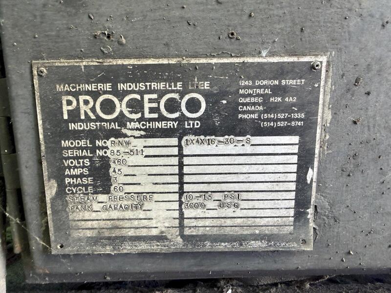 Proceco #RNW-1X4X16-30-S, crankshaft parts washer, 48" x 192" - Image 9