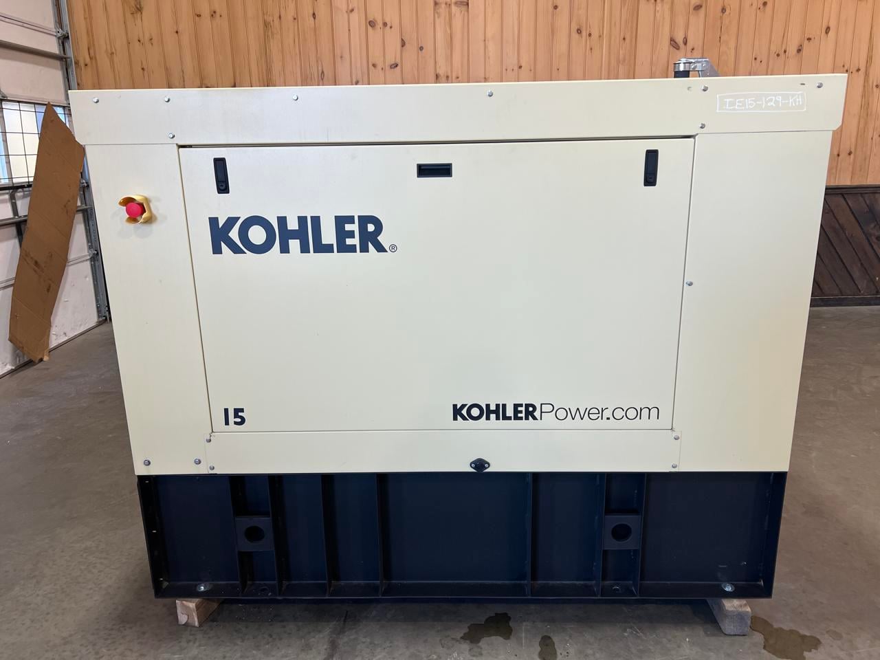 15 KW Kohler #15REOZK, diesel generator set, 120/240 Volts, 1-phase, sound attenuated enclosure, EPA Tier 3 - Image 1